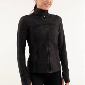 Lululemon Define Jacket Black Slub Denim / Black sz 6